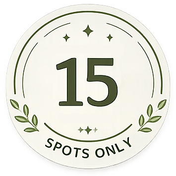 15 spots only badge